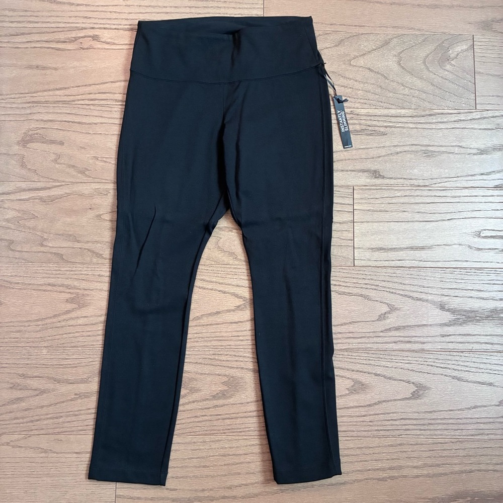 NWT White House Black Market Black Ponte Leggings Slim Fit and Elastic Waistband